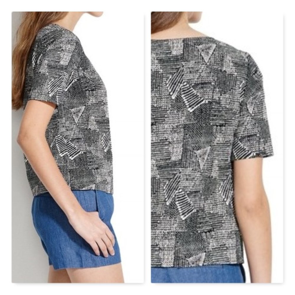 Madewell🌿Short Sleeve Textured Top - Picture 2 of 8